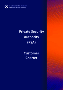 This is an image of the cover of the Customer Charter